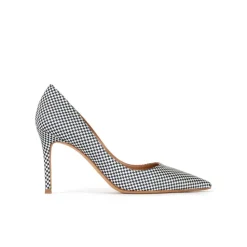 Aqua Zapatos de salón con estampado a cuadros y tacón alto