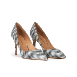 Aqua Zapatos de salón con estampado a cuadros y tacón alto