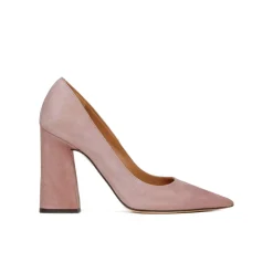 Janie Zapatos de salón de tacón alto en ante rosa