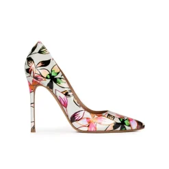 Kameron Zapatos de punta con tacón fino de 11 cms con estampado floral
