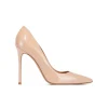 Kameron Zapatos de salón con tacón alto y punta fina en charol nude