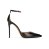 Olesia Zapatos negros de tacón alto y puntera fina con pulsera