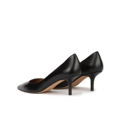 Raquel Zapatos negros de tacón medio en piel